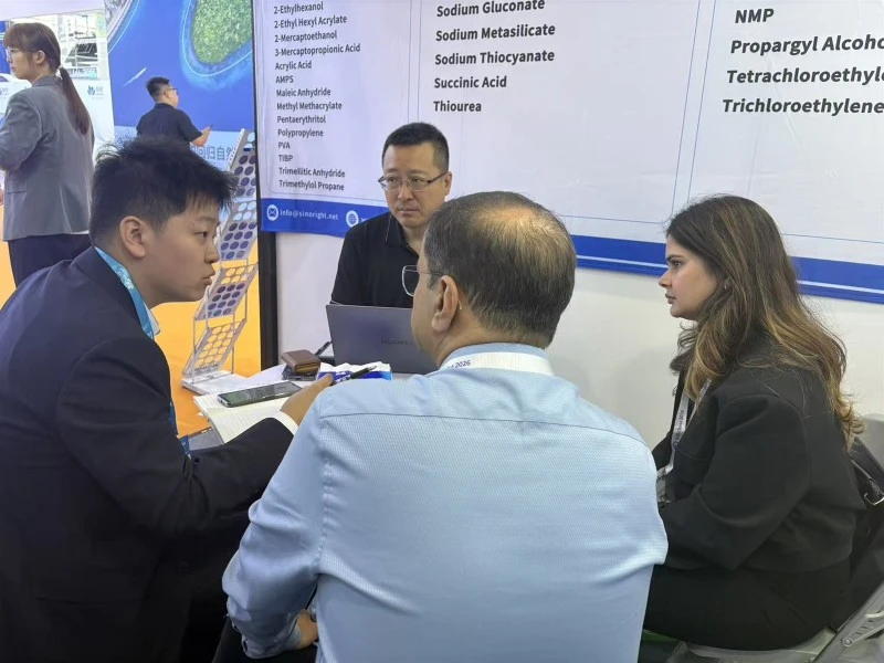 Sinoright discussing product specifications and sourcing requirements with buyers at ICIF China 2026 Sinoright discussing product specifications and sourcing requirements with buyers at ICIF China 2026